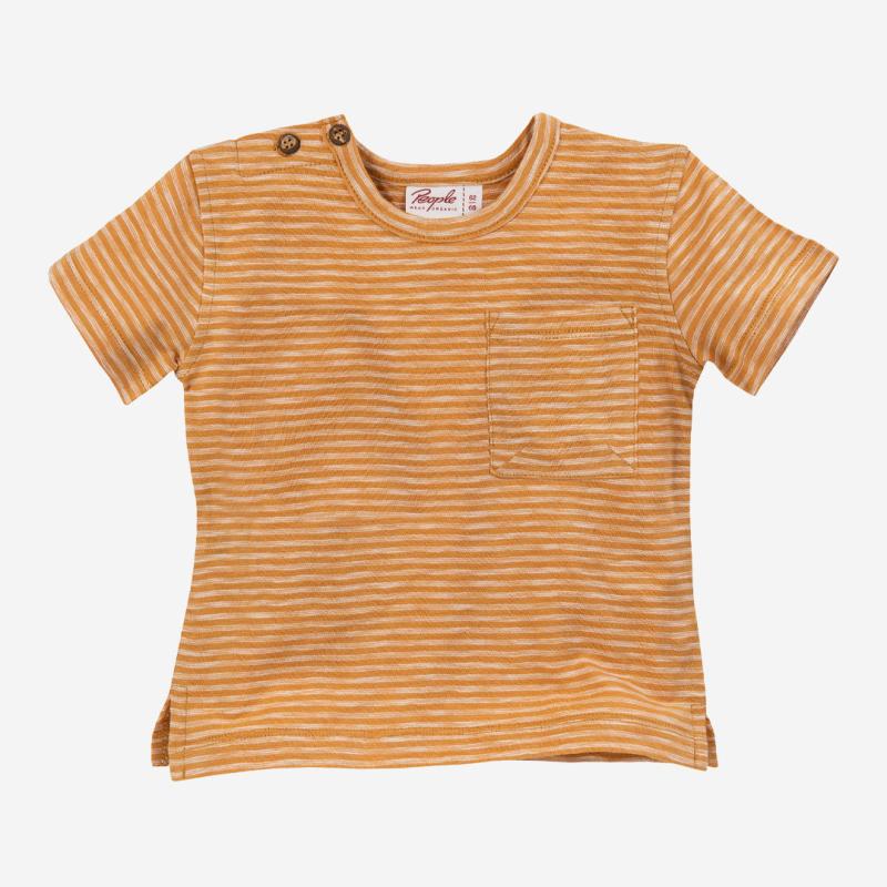 Baby Shirt von People Wear Organic aus Bio-Baumwolle in honiggelb