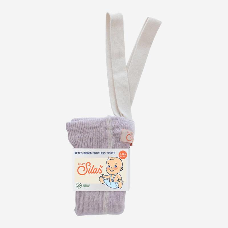 Leggings mit Hosenträgern von Silly Silas aus Bio-Baumwolle in creamy lavender 2