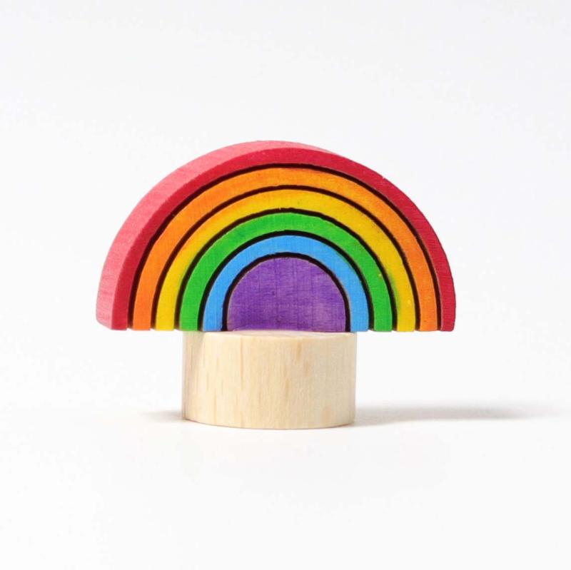 Figurenstecker Regenbogen aus Holz für den Geburtstagsring von Grimm´s