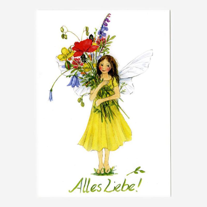 Postkarte „Alles Liebe!" von Daniela Drescher