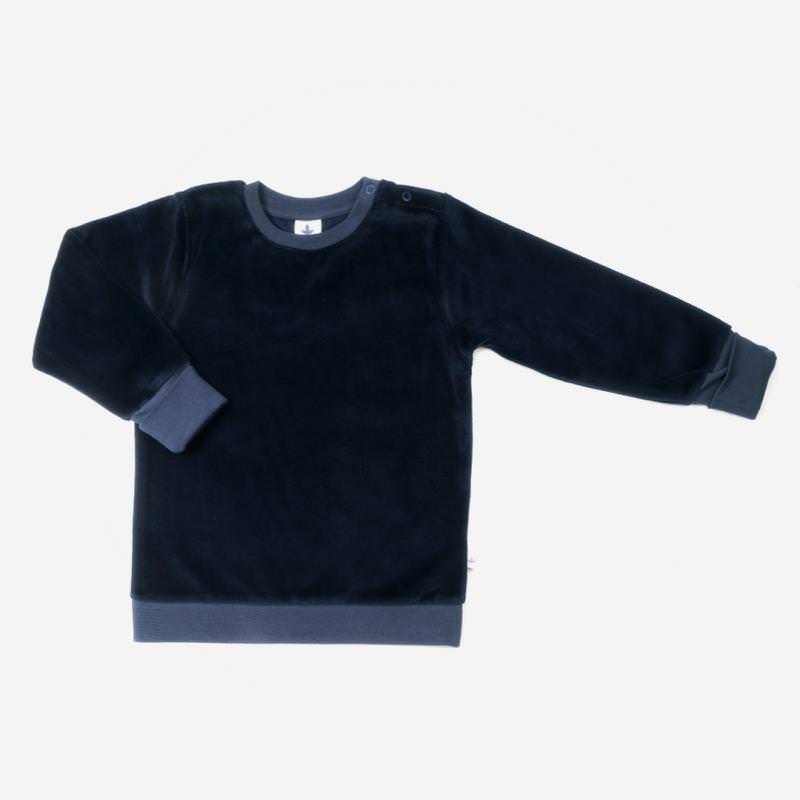 Nicky Sweatshirt von Leela Cotton aus Bio-Baumwolle in admiralblau