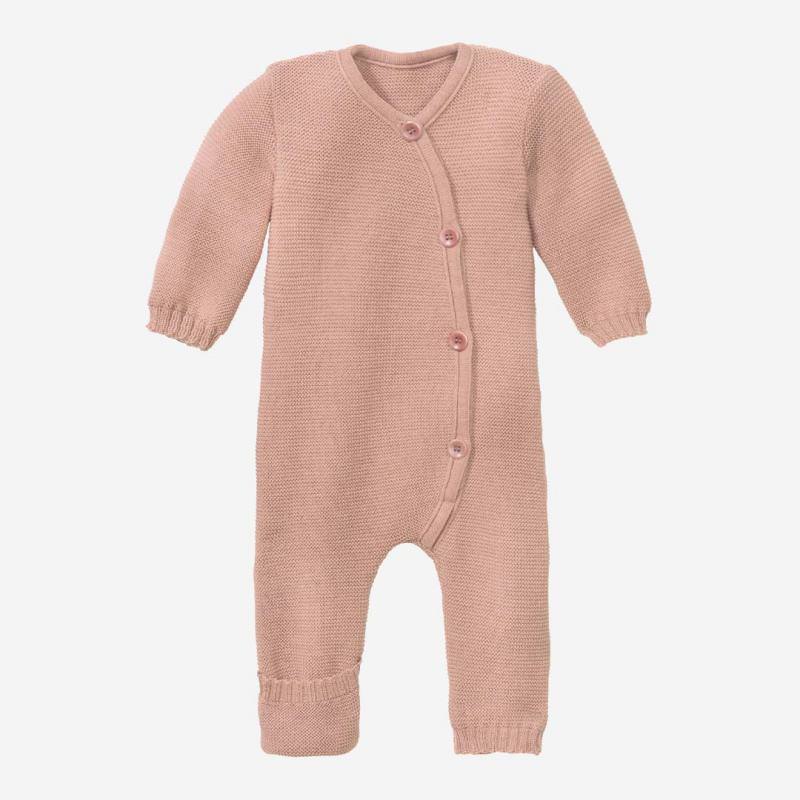 Baby Strick-Overall von Disana aus Wolle in rosé