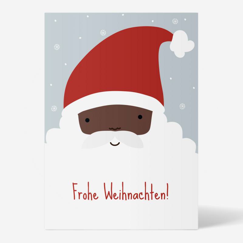 Postkarte „Weihnachtsmann“ von ellou in DIN A6