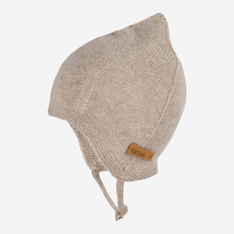 Mütze von Pure Pure aus Baby-Alpaka-Wolle und Schurwolle in kaschmir