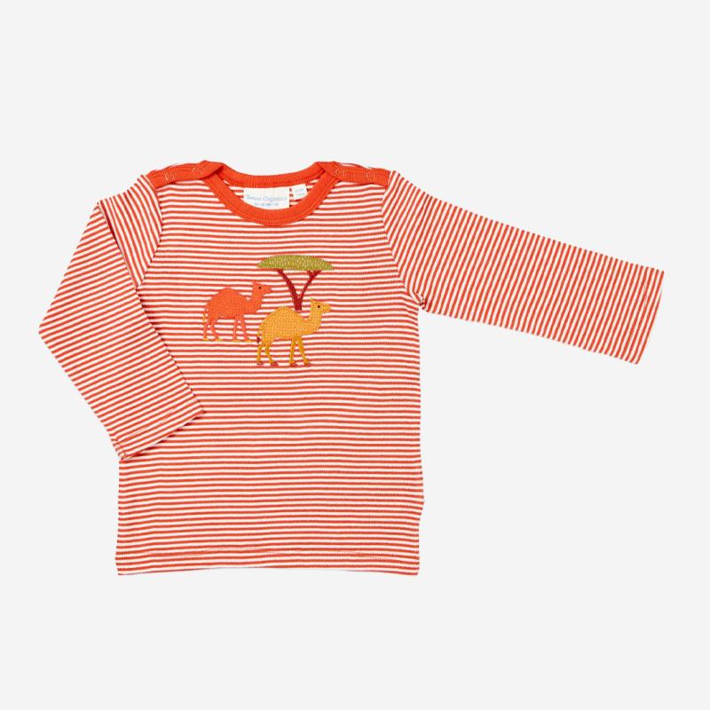Baby Shirt Luna von Sense Organics aus Bio-Baumwolle in rusty red