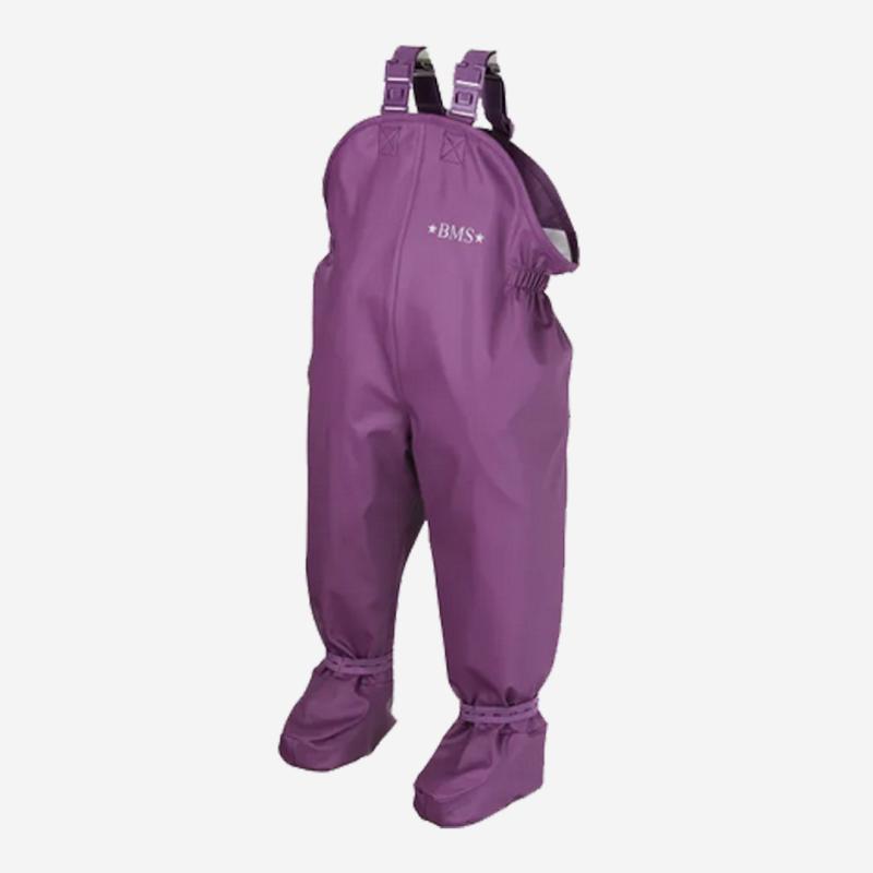 Baby Buddy Regenhose mit Füßen von BMS in purple