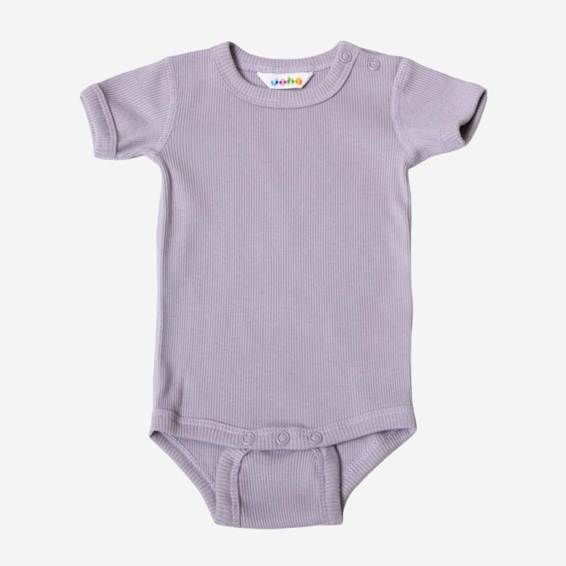 Baby Body kurzarm von Joha aus Bio-Baumwolle in lavendel
