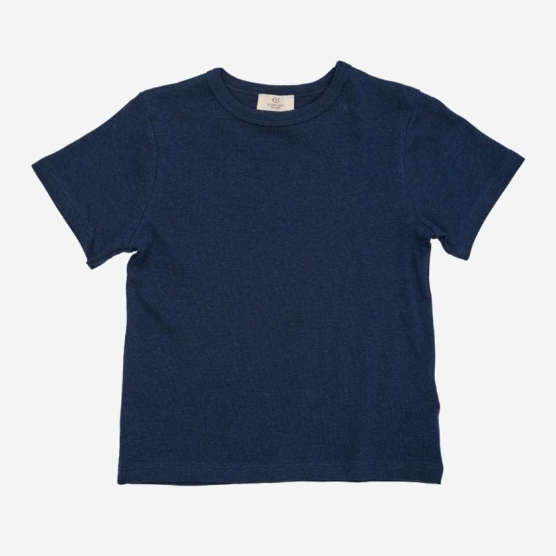 Kinder T-Shirt kurzarm von Copenhagen Colors aus Bio-Baumwolle in navy melange