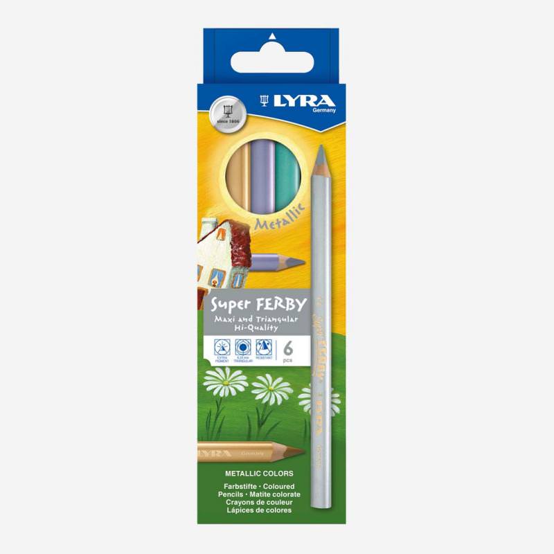 Buntstifte Super Ferby Metallic 6 Stück von Lyra