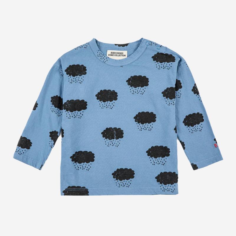 Kinder Shirt Cloud allover von Bobo Choses aus Bio-Baumwolle und recycelter Baumwolle