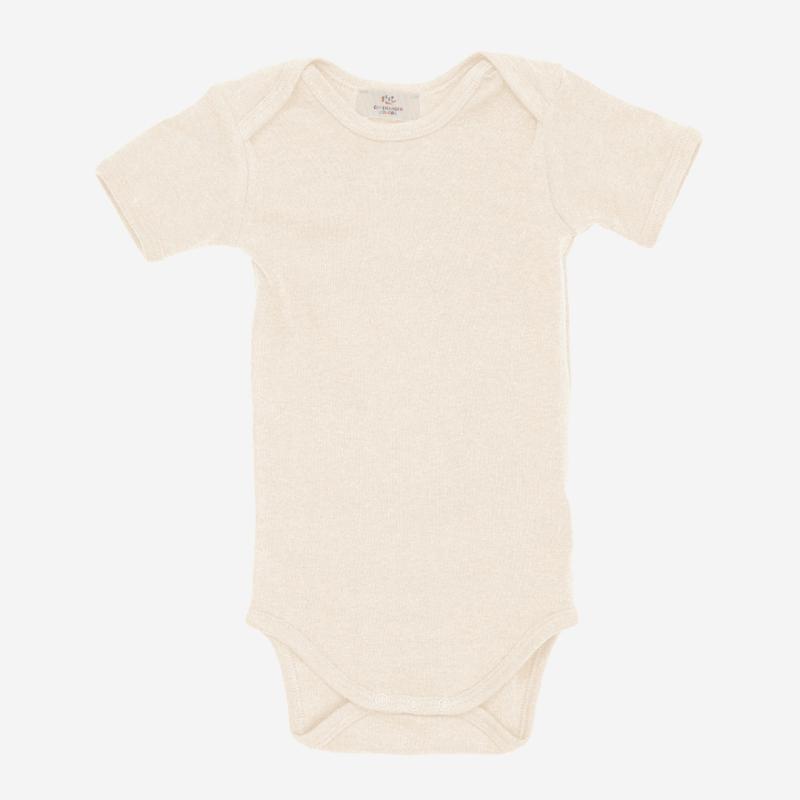 Baby Body kurzarm von Copenhagen Colors aus Bio-Baumwolle in cream melange