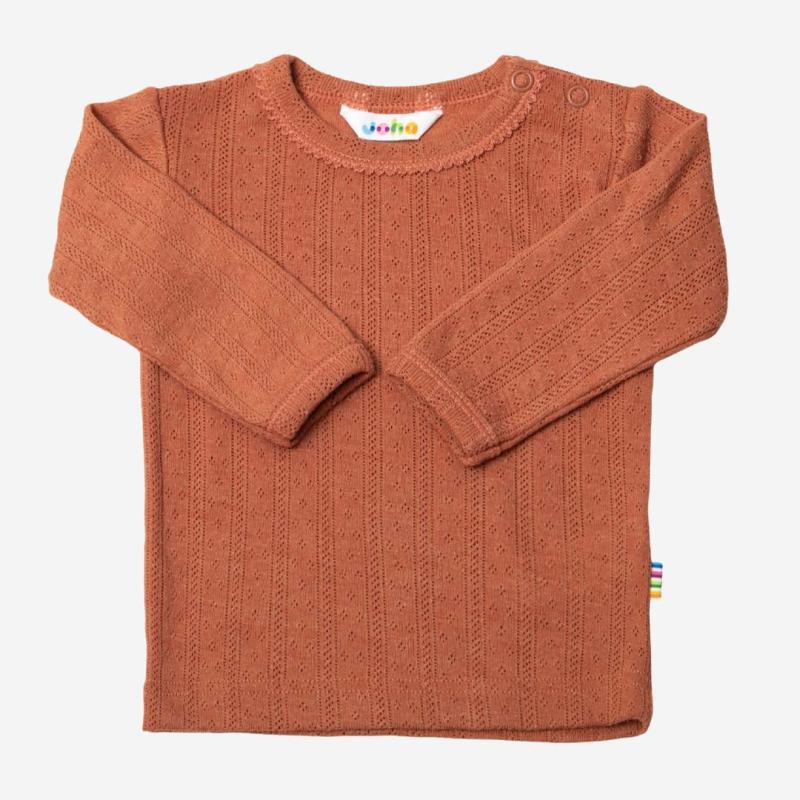 Baby Shirt Wolle/Seide orange