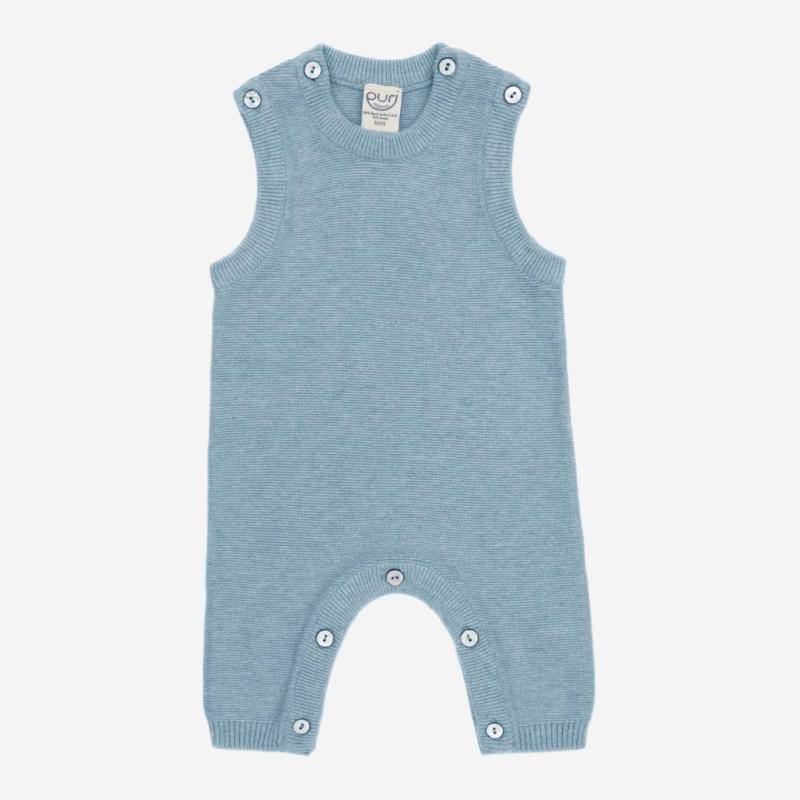Baby Overall von Puri Organic aus Bio-Baumwolle/Seide in dusty blue