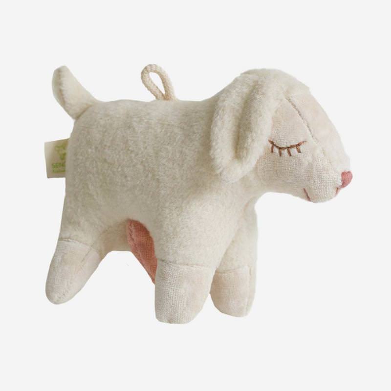 Spieluhr Schaf von Senger aus Bio-Baumwolle