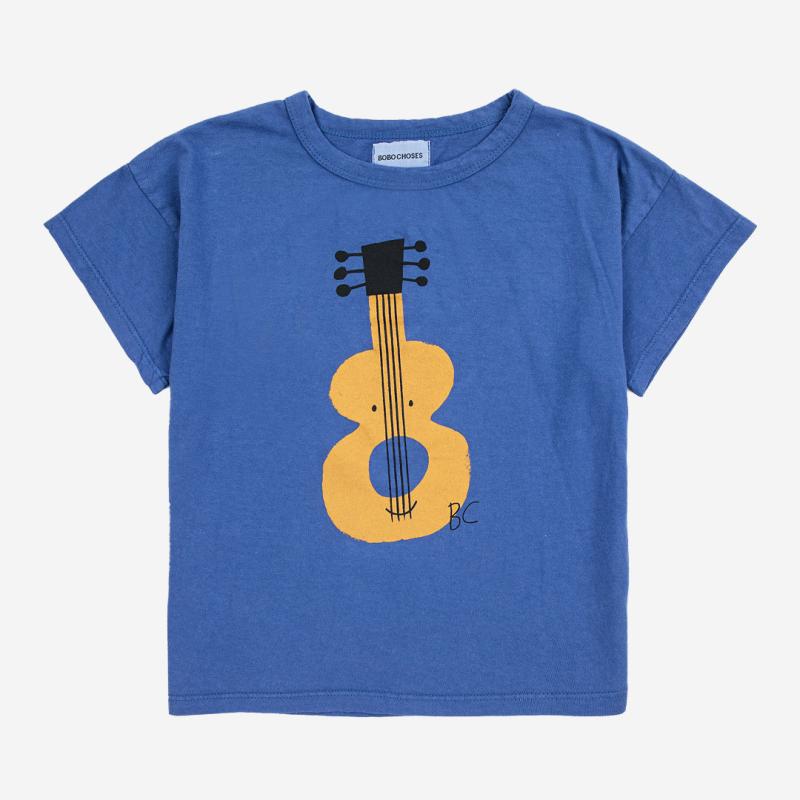 Kinder T-Shirt Acoustic Guitar von Bobo Choses aus Bio-Baumwolle und recycelter Baumwolle