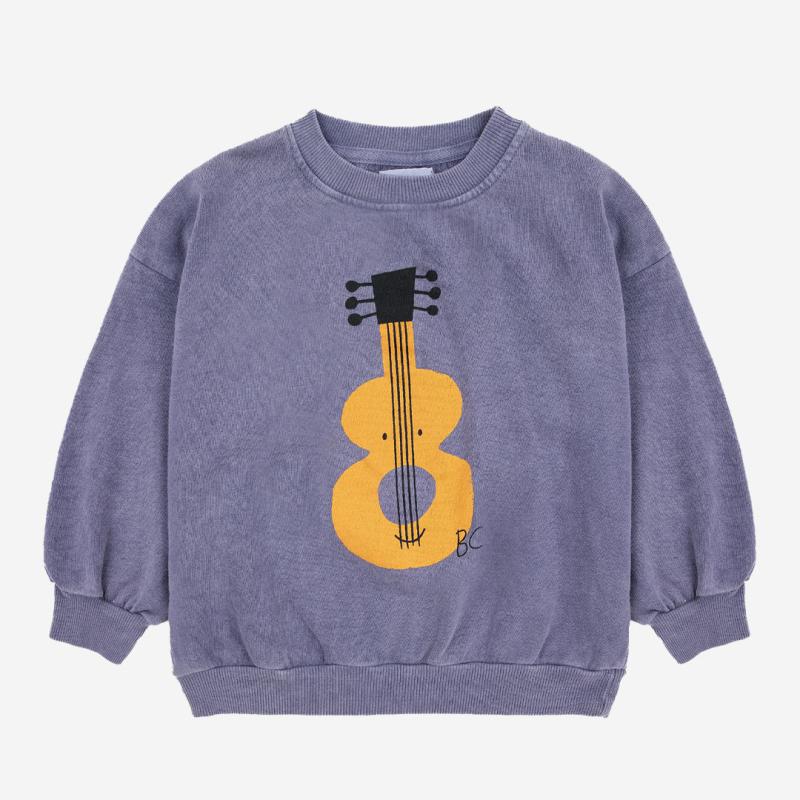 Kinder Sweatshirt Acoustic Guitar von Bobo Choses aus Bio-Baumwolle