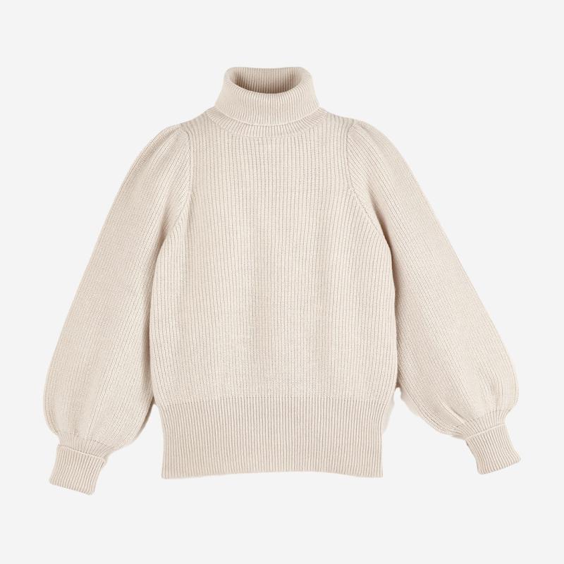 Cashmere-Sweater von Halfen aus Merino- & Kaschmirwolle in vanille