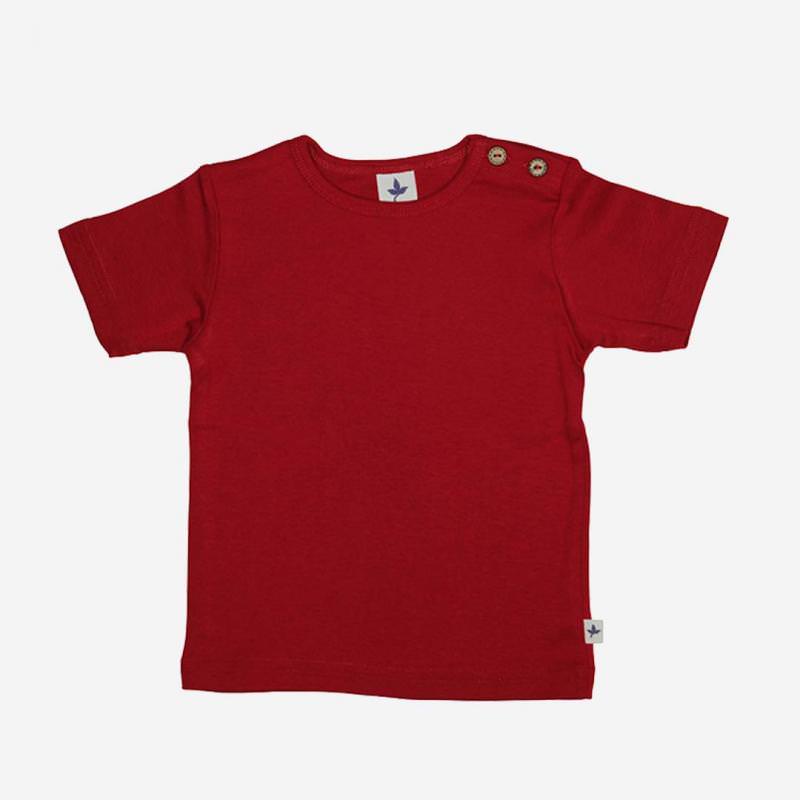T-Shirt von Leela Cotton aus Bio-Baumwolle in ziegelrot