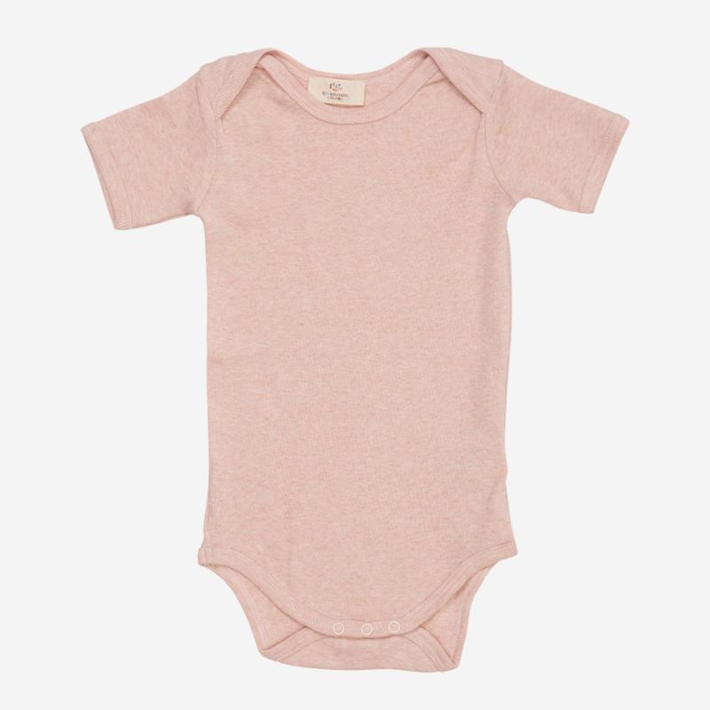 Baby Body kurzarm von Copenhagen Colors aus Bio-Baumwolle in old rose melange