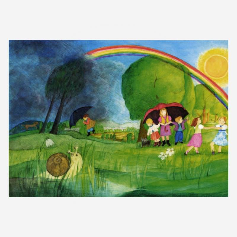 Postkarte „Regenbogen“ von Eva-Maria Ott-Heidmann