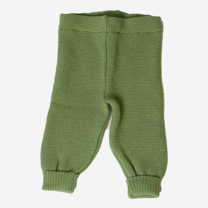 Baby Strickhose von Reiff aus Wolle in grün