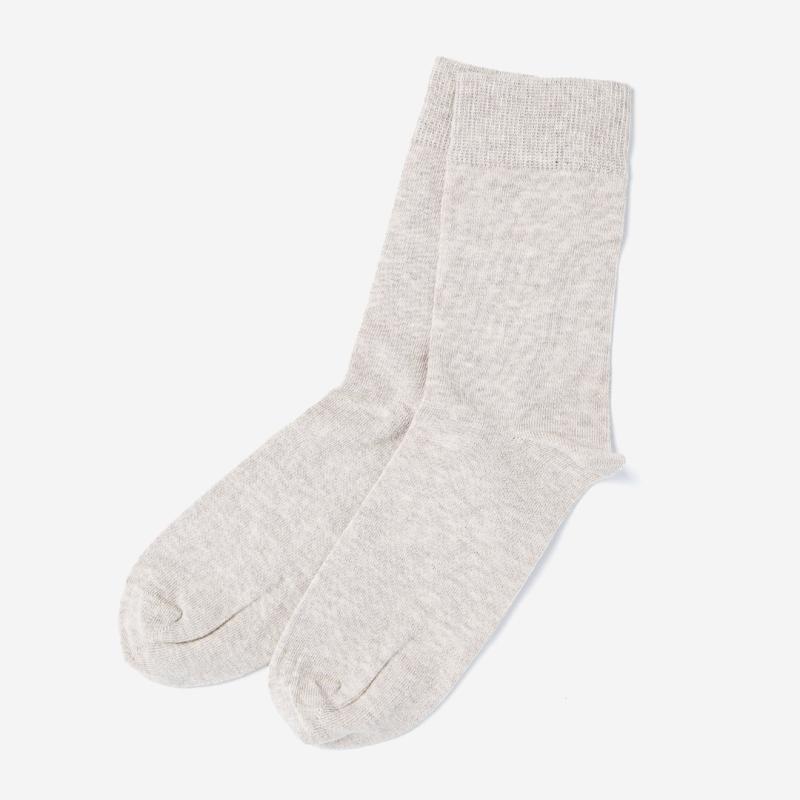 Socken für Erwachsene von Grödo aus Bio-Baumwolle in beige meliert