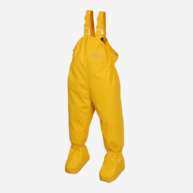 Baby Buddy Regenhose mit Füßen von BMS in gelb