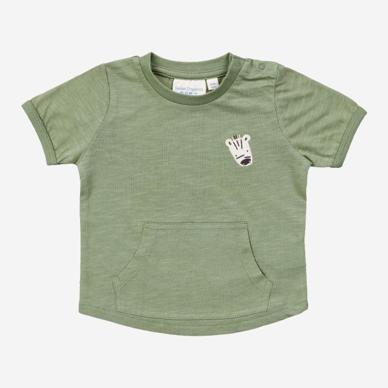 Baby T-Shirt Tamo von Sense Organics aus Bio-Baumwolle in olive