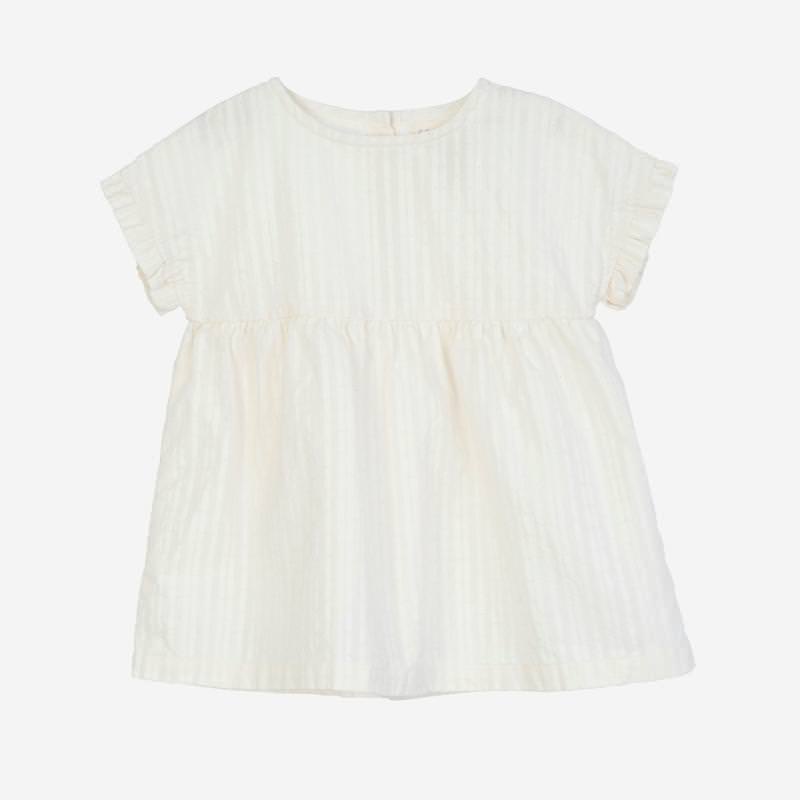 Baby Flair Dress von Serendipity aus Bio-Baumwolle in dobby lines