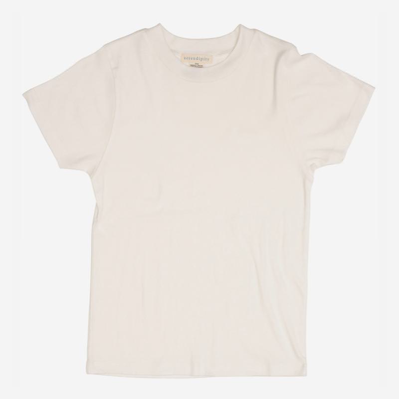 Damen T-Shirt von Serendipity aus Bio-Baumwolle in ecru offwhite