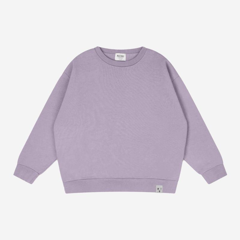 Kinder Crewneck Sweatshirt von Matona aus Bio-Baumwolle in lilac