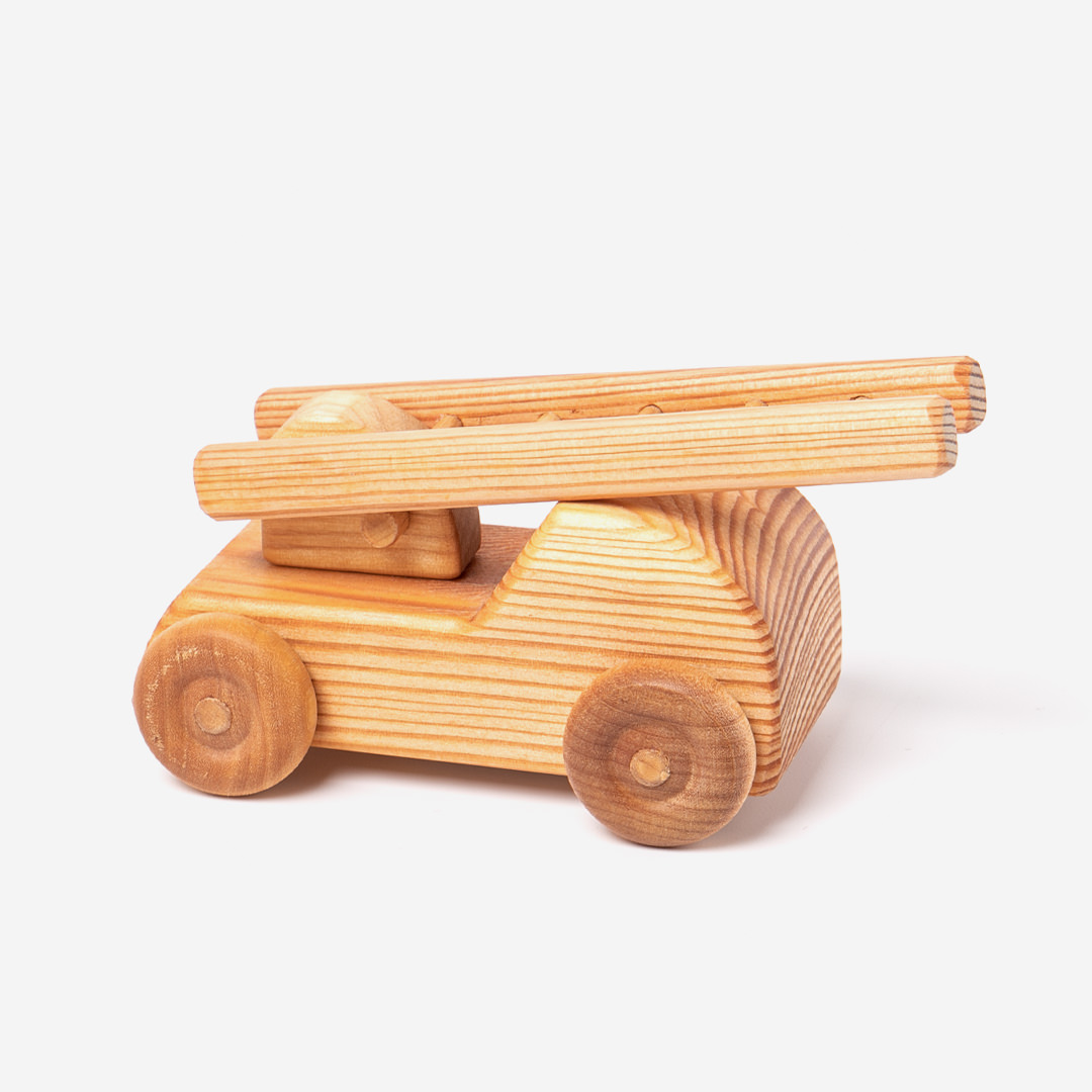 Holz Auto Feuerwehr, Kuscheltiere & Holzspielsachen, Baby