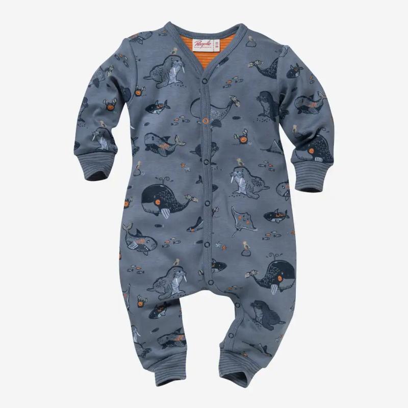 Baby Schlafanzug People Wear Organic Bio-Baumwolle Sealife-Print