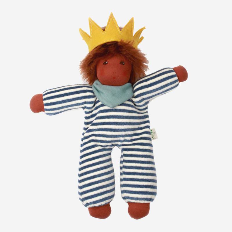 Puppe Kleiner König Oskar von Nanchen aus Bio-Baumwolle