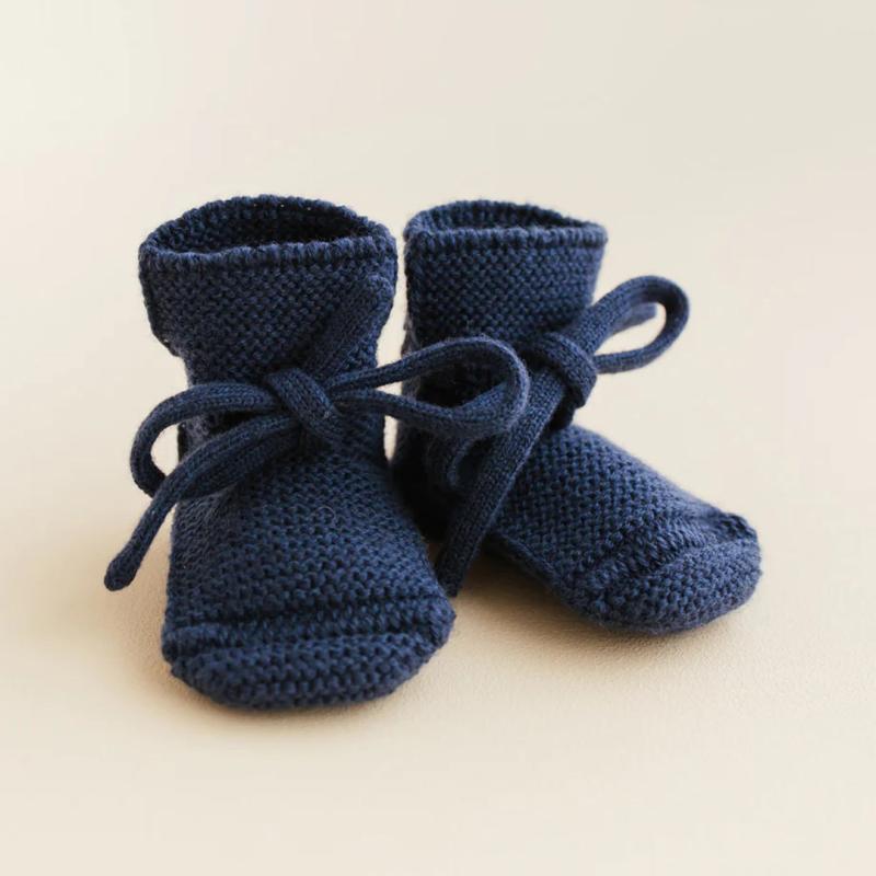 Babyschühchen BOOTIES von Hvid aus Merinowolle in blue