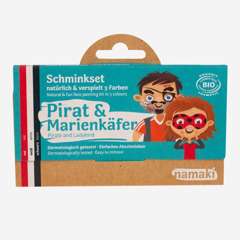 Kinderschminke Pirat / Piratin und Marienkäfer von Namaki Cosmetics