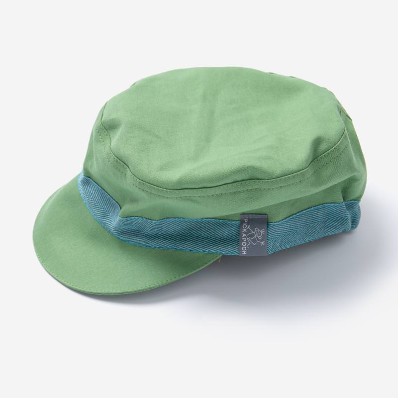 Schirmmütze Mika von Pickapooh aus Bio-Baumwolle mit UV-Schutz in grün