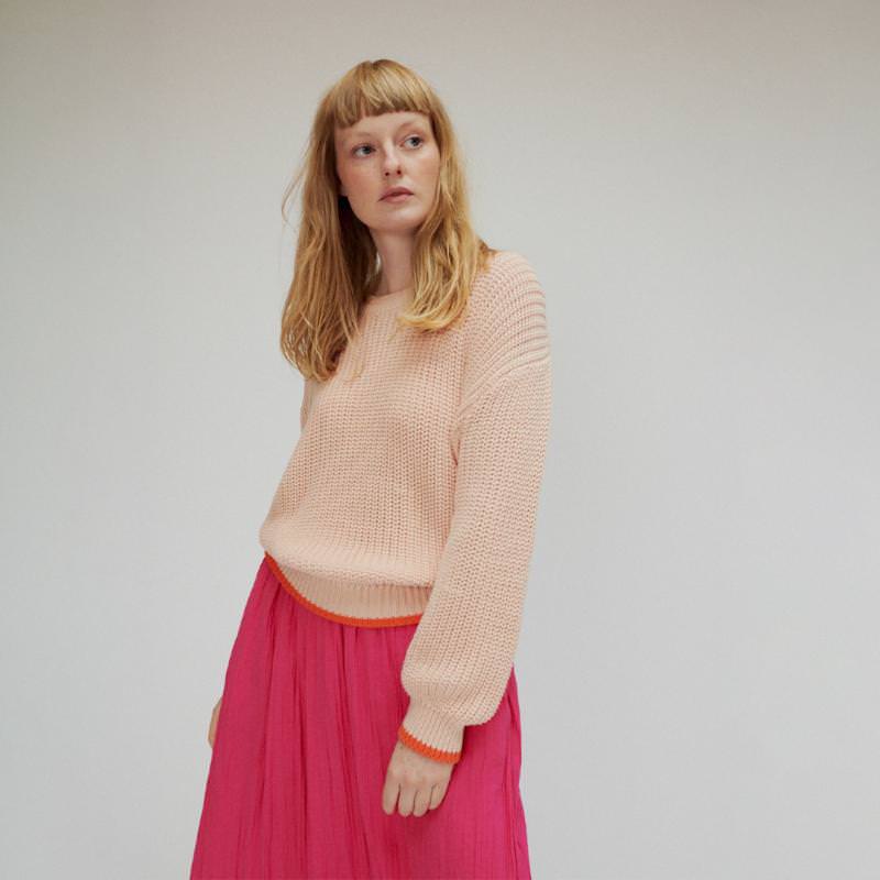 Damen Pullover OTIS CHUNKY KNIT von Lily Balou aus Bio-Baumwolle in pink 1
