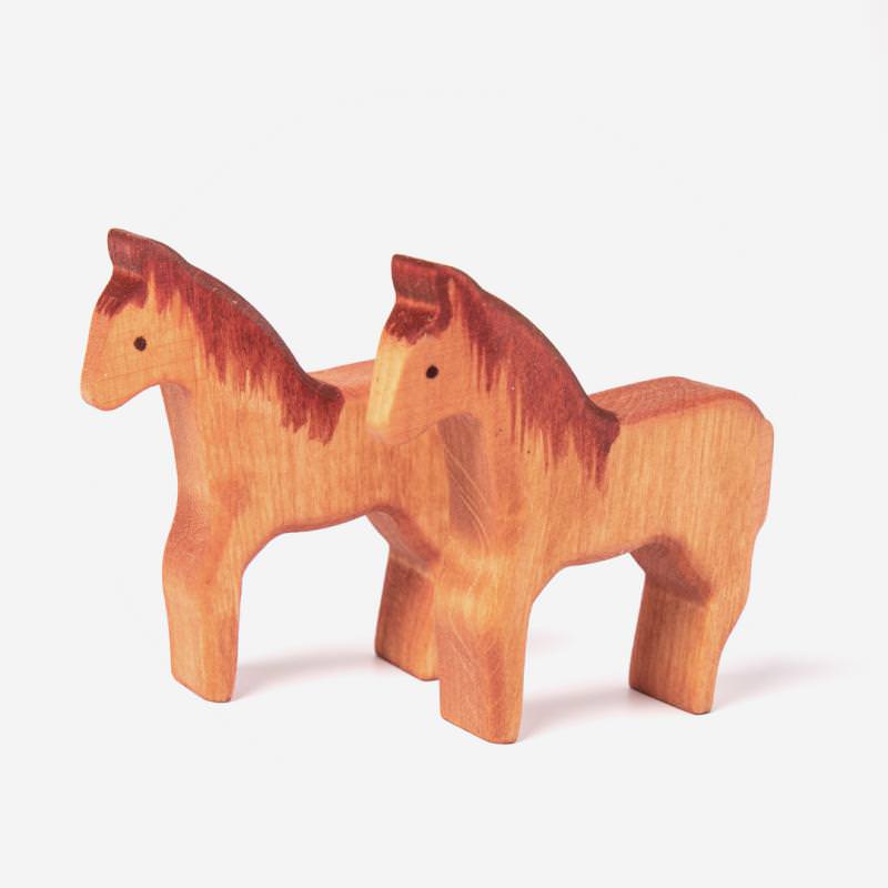 Tierset zwei Pferde aus Holz von Decor 2