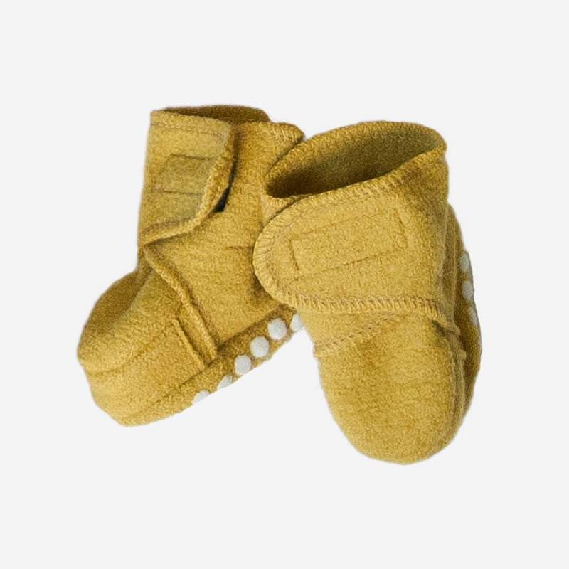 Baby Walk-Schuhe von Disana aus Wolle in curry