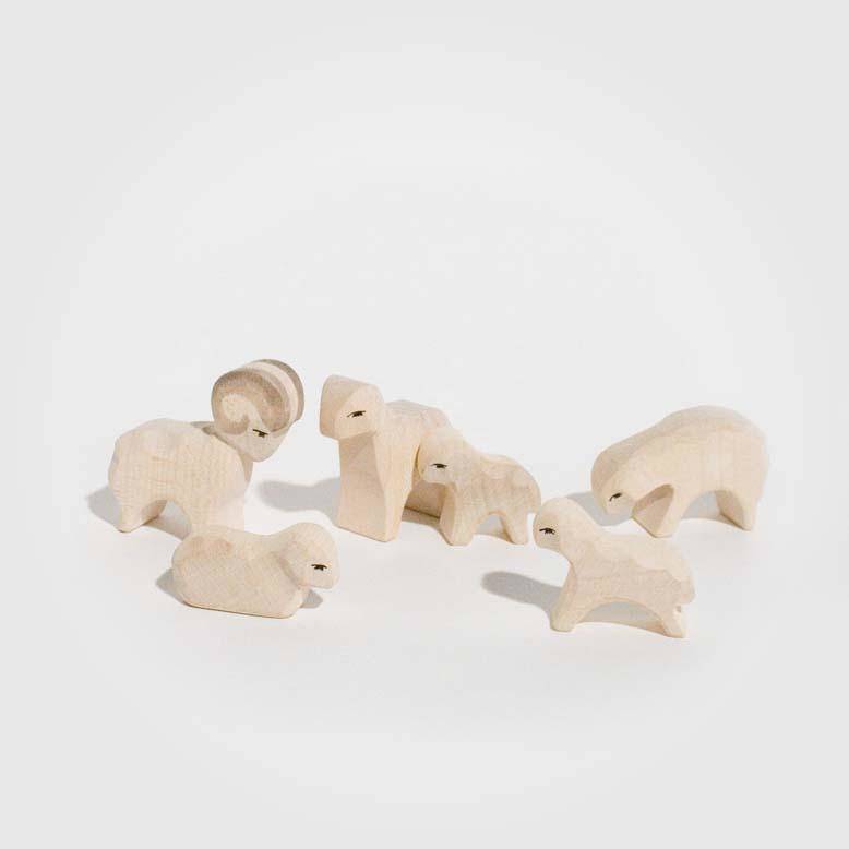 Holzfiguren Schafgruppe mini von Ostheimer