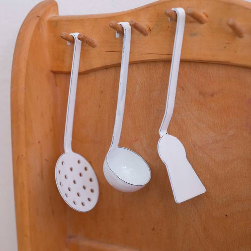 Küchengeräte Set Emaille