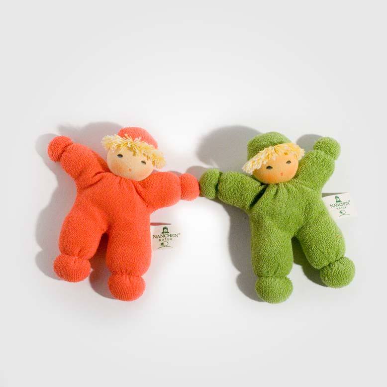 Nanchen Puppe "Erbsenkind" Bio-Baumwolle/Bio-Schurwolle 14 cm 