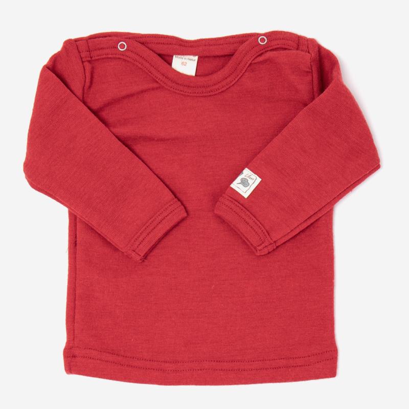 Baby Shirt von Lilano aus Wolle/Seide in rot