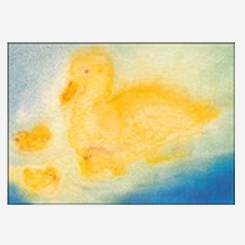 Postkarte „Enten mit Jungen“ (D. Schmidt)
