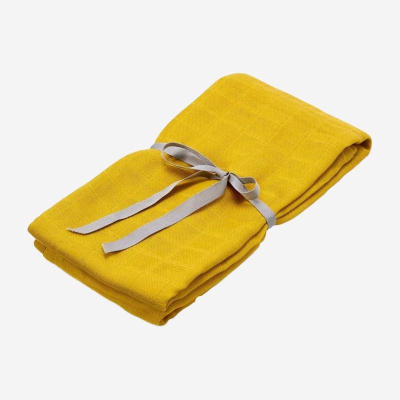 Swaddle Musselin Tuch groß mustard