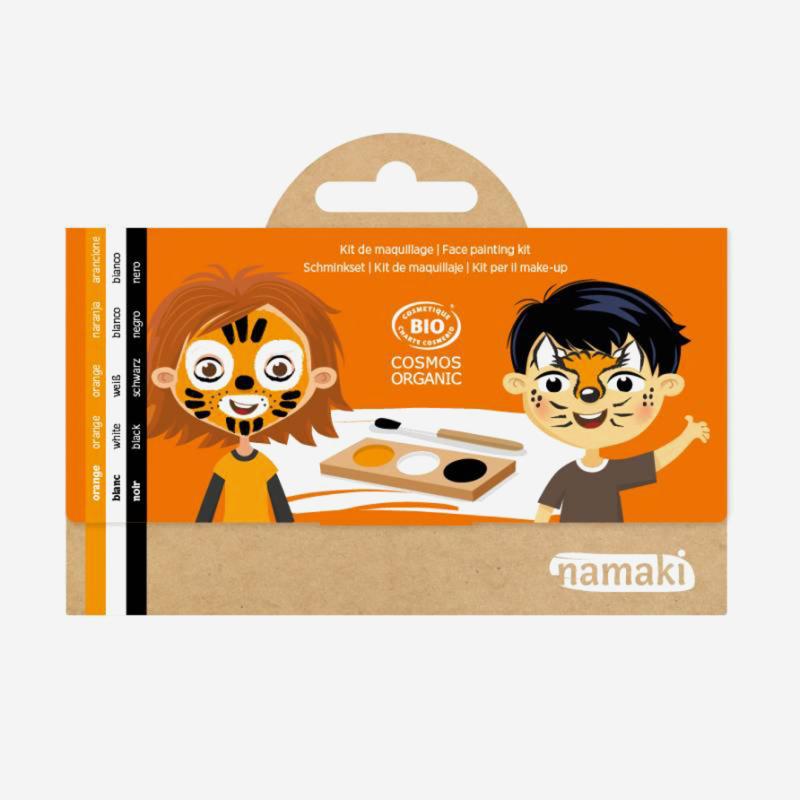 Kinderschminke Tiger/in und Fuchs und Füchsin von Namaki Cosmetics