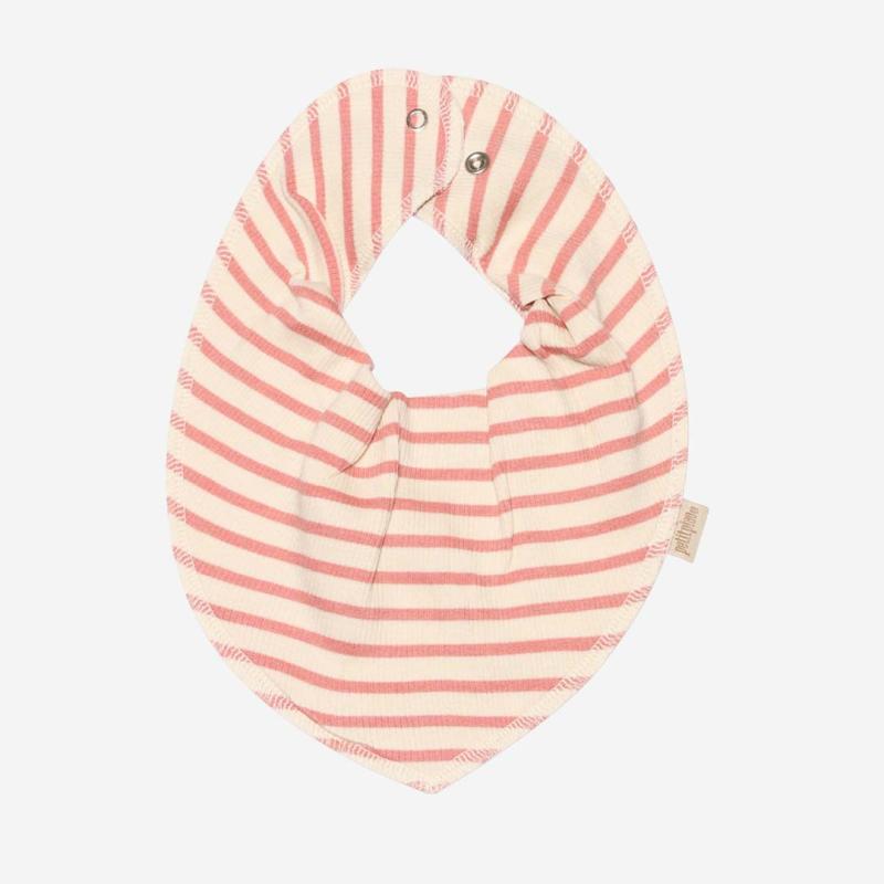 Baby Dreieickstuch Petit Piao Bio-Baumwolle/Modal striped sea shell pink