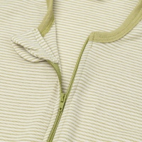 Schlafsack ohne Arm Wolle/Seide Ringel kiwi 3 (110 cm)