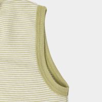 Schlafsack ohne Arm Wolle/Seide Ringel kiwi 3 (110 cm)
